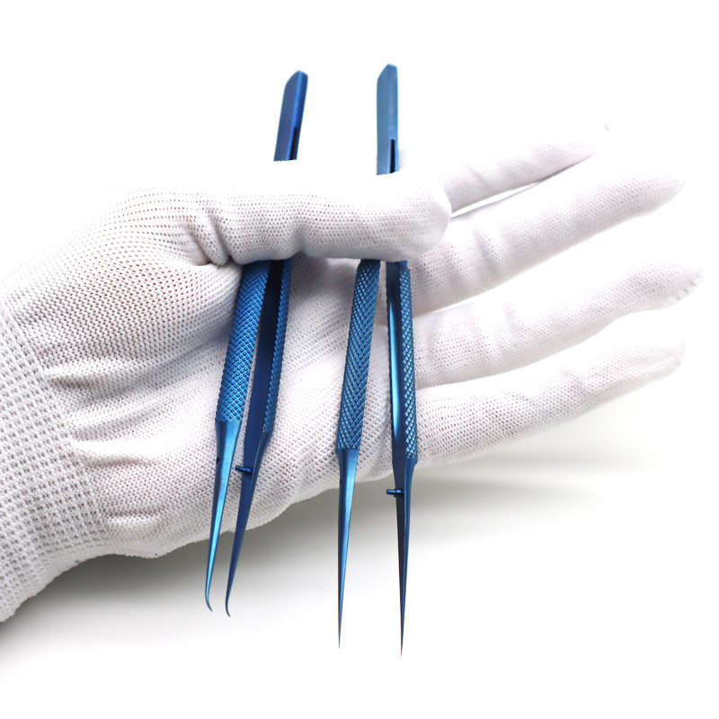 0.15mm防磁镊子钛合金指纹飞线手机维修尖头细尖直弯镊子显微镜