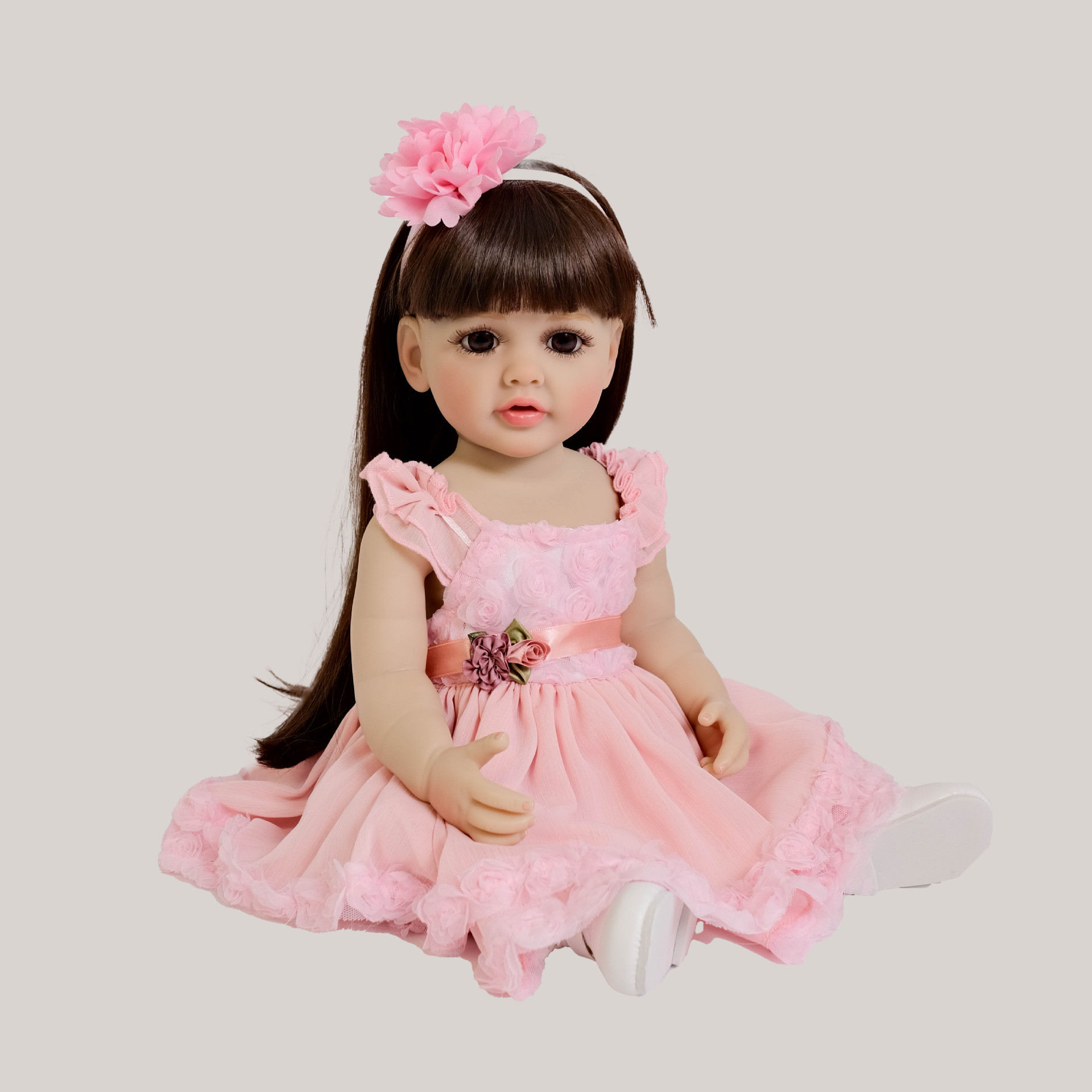 NPK 55 cm todo el polvo de goma flor flor de simulación renacimiento muñeca Betty regalo de Navidad de cumpleaños para niños