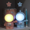 Cartoon space astronaut, LED pencil, children's table lamp, lantern for bed, colorful lights, night light, eyes protection