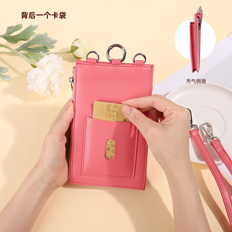 2024 nuevo bolso de mensajero de un solo hombro pequeño bolso pequeño de rombo de estilo japonés fresco bolso de teléfono móvil de mujer con patrón de piedra