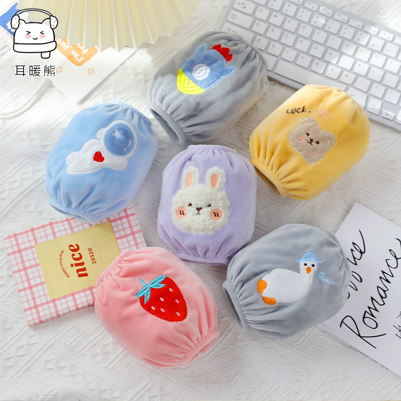 Осенние и зимние нарукавники для девочек и мальчиков, детские манжеты на рукава, защитные нарукавники для младенцев и малышей, нарукавники с мультяшным рисунком, защищающие от загрязнений.