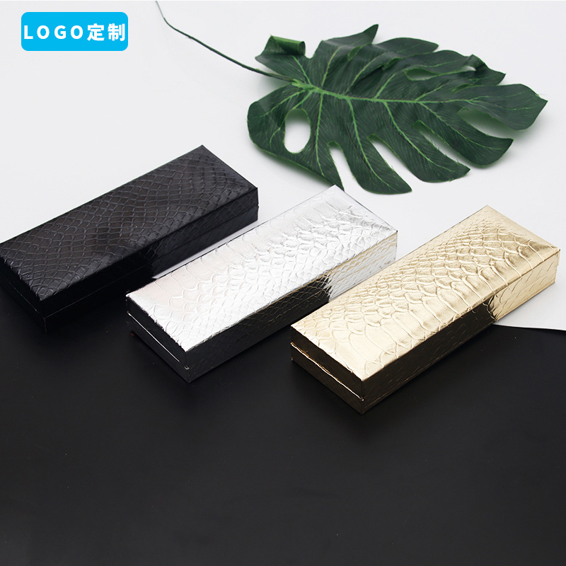 塑料翻盖笔盒收纳 高档文具包装 钢笔包装盒 亚克力金属笔礼品盒