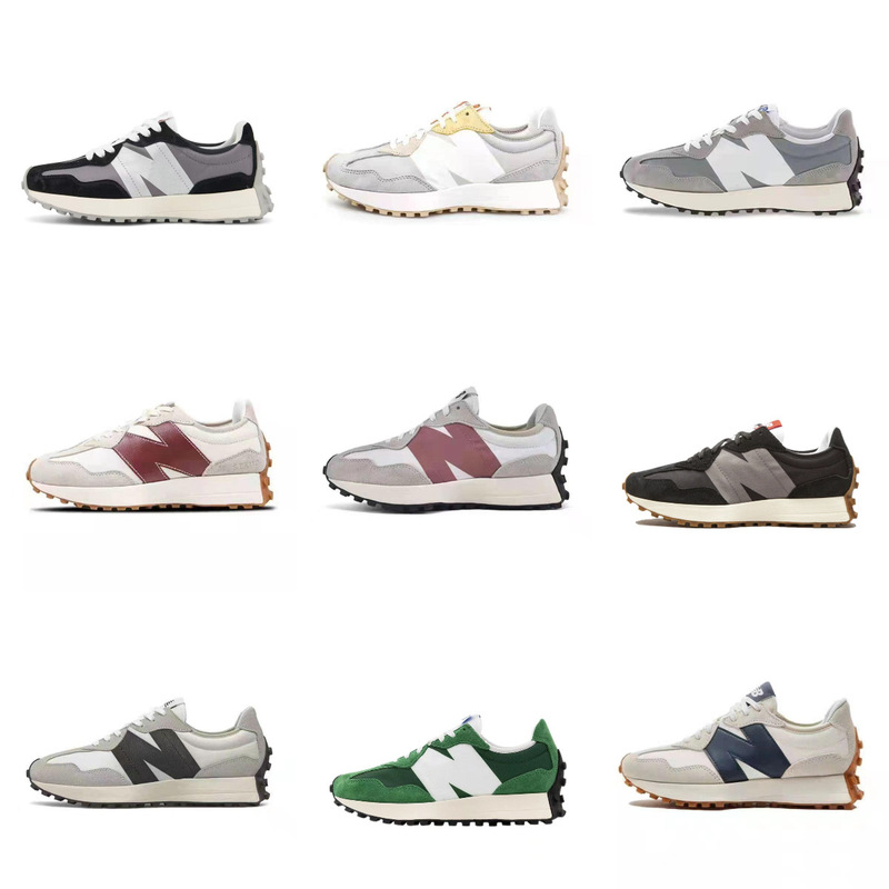 Putian New Balance Nb327 Yuanzu Gray Running Sneakers Retro Casual Men and Women Couple Style Dad Shoes Dropshipping