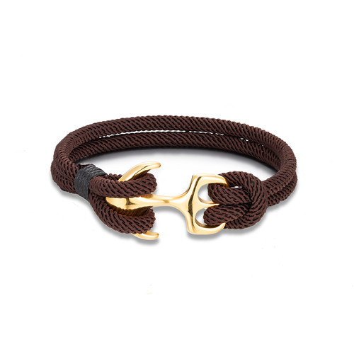 1 Piece Quantity Hip-Hop Retro Color Block Polyester Titanium Steel Men's Bangle Men Cord & Leather Bracelets