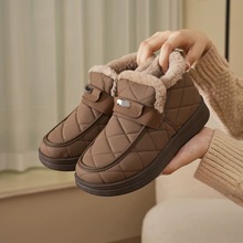 冬季增高鞋雪地靴加绒加厚保暖毛毛鞋女士棉鞋厚底轻便妈妈鞋