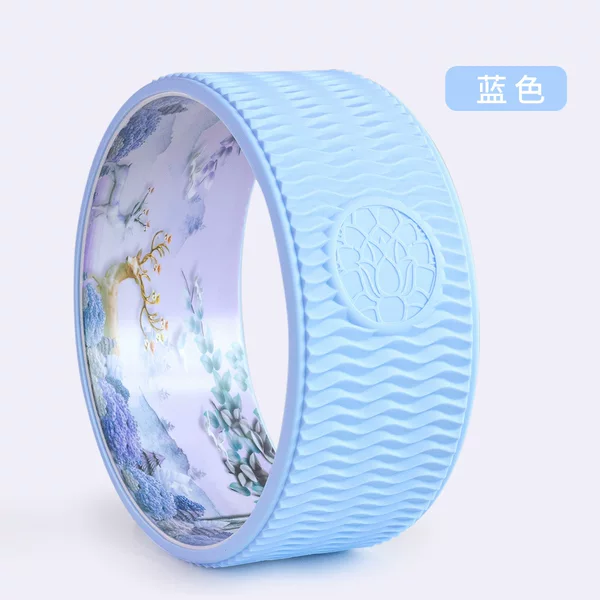 Customized Silicone Yoga Wheel Silicone Wheel Printing Wheel Beginner Yoga Backbend Auxiliary Products Pilates Ring