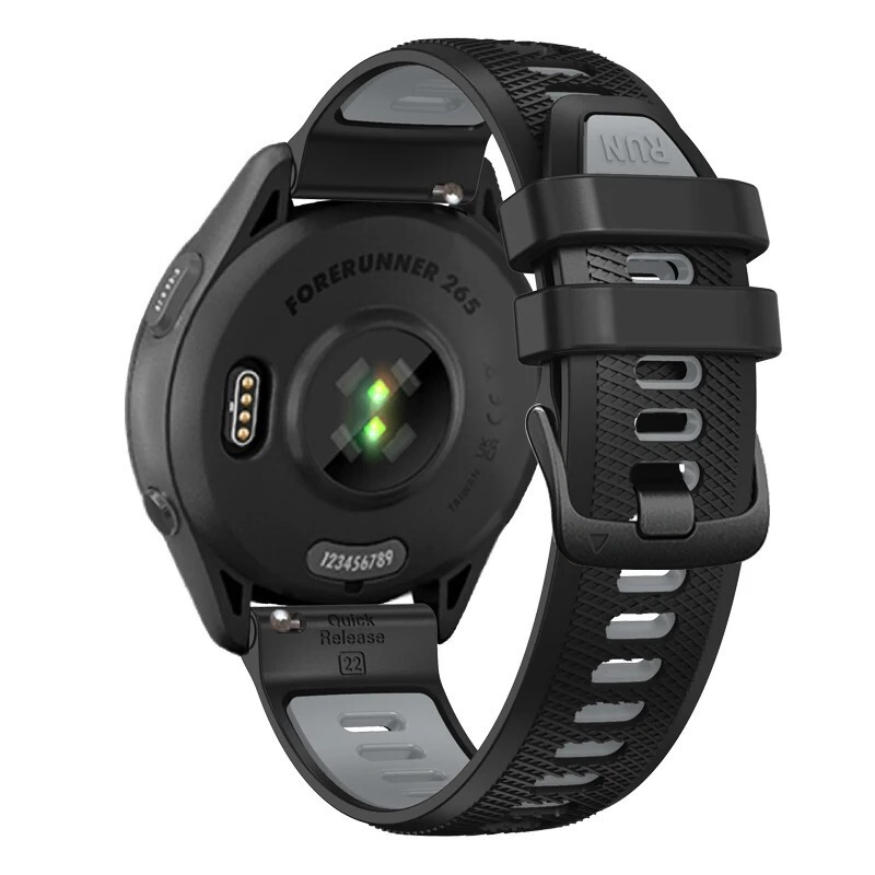 For Jiaming Foreruuner 265 255 Two-color Silicone Strap Vivoactive 4 Venu2 Wristband For Jiaming Foreruuner 265 255 Two-color Silicone Strap Vivoactive 4 Venu2 Wristband