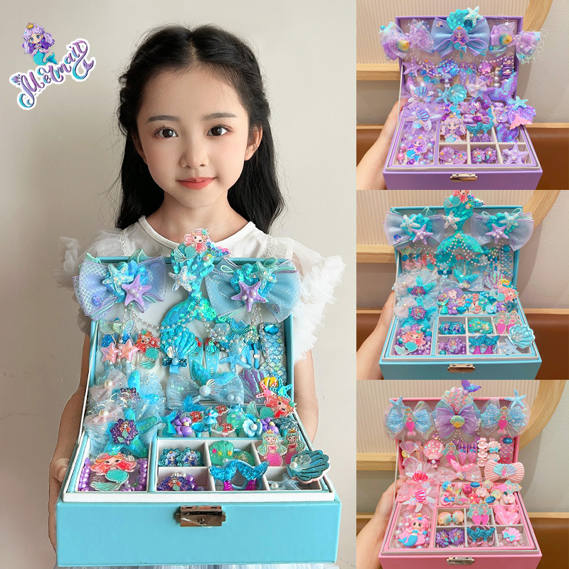 Snowflake bolsos para niñas princesa Aicha niños mochilas para niñas sirena caja de regalos set 1 de junio