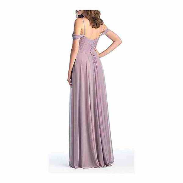 Shiffon long bridesmaid dress