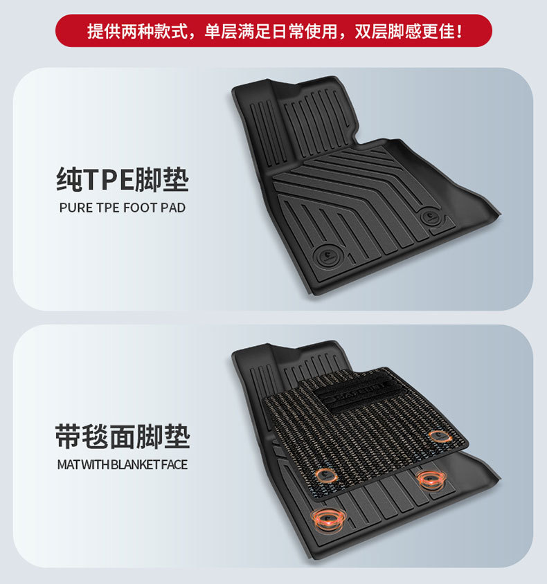 BMW X1 IX1 X3L IX3 Series X4 Series X5L X7 M2 Series M3 M4 I3 I5 2 Series 5 Series 7 Series TPE Floor Mats