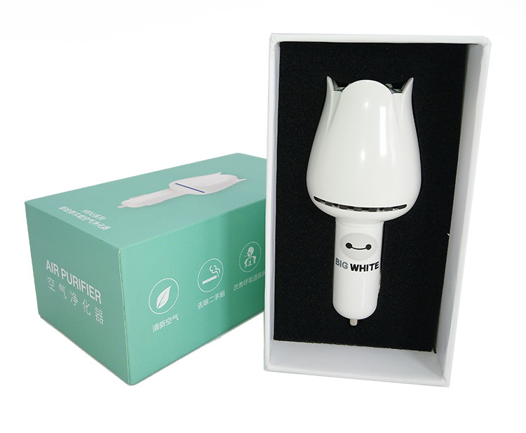 ZEILO cross-border high-end intelligent negative ion car air purifier atmosphere lamp to remove smoke and dust sterilization to remove smell