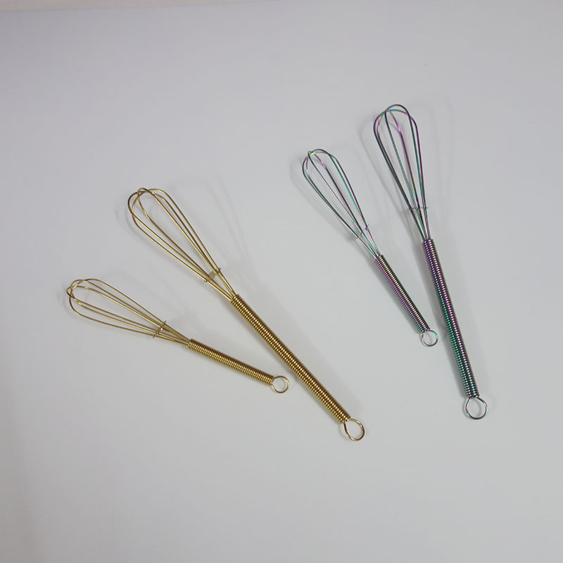 Stainless Steel Manual Egg Beater With Titanium Coating Durable_voghion.com