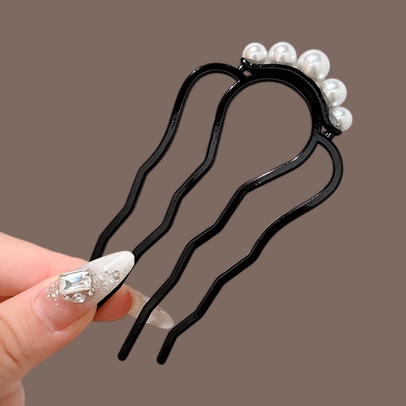 Cabeza de bola en forma de U pinzas de cabello de cabeza de mujer detrás de la cabeza fijación de artefactos de temperamento pinzas de cabello pinzas de cabello tocado pinzas de alta calidad