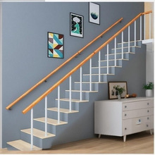 现代楼梯扶手栏杆立柱家用防摔老人儿童室内楼梯扶手自装家用护栏