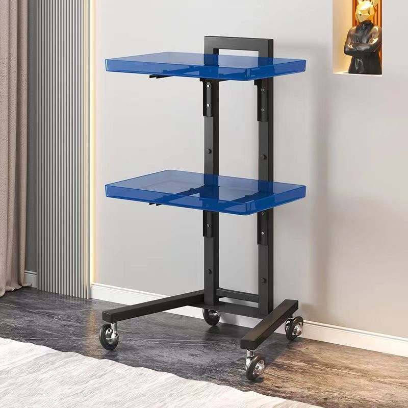 투명블루 아크릴 + 블랙 카본스틸 선반*공식 규격-82x40x28cm*기타*기타*기타