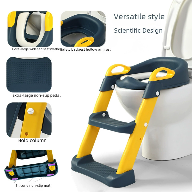 Children's toilet seat with stairs girl's for boys