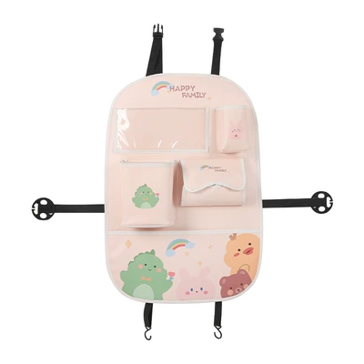 Chair back anti-kick pad Hanging Bag Car Seat Back - rainbow-zoo-anti-kick-mat