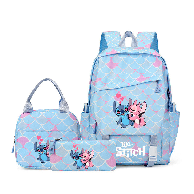 Nueva mochila escolar de tres piezas para estudiantes Stitzi, mochila de gran capacidad, comercio exterior transfronterizo al por mayor, modelo de Amazon