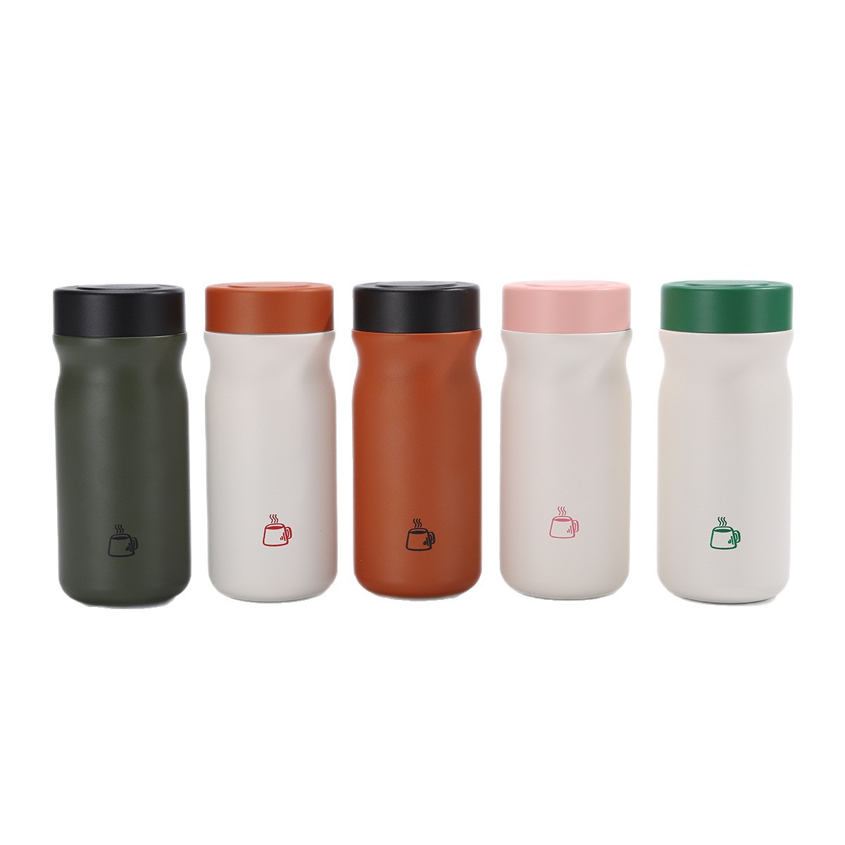 Neue, stylische Thermoskanne aus hochwertigem Edelstahl 316 für Studenten, niedlicher Mini-Taschenbecher, tragbarer Outdoor-Becher_voghion.com