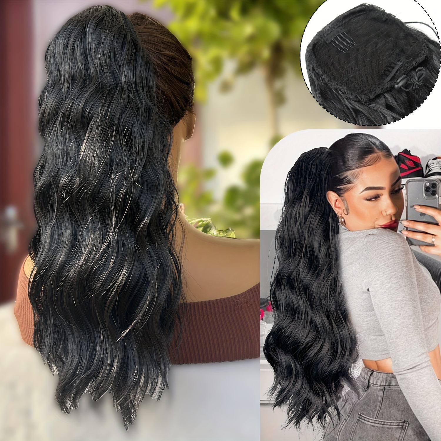 Comercio exterior cuerda de extracción de agua corrugada cola de caballo