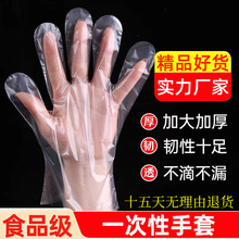 一次性手套厂家食品级塑料薄膜pe手套餐饮高弹力耐磨tpe手套
