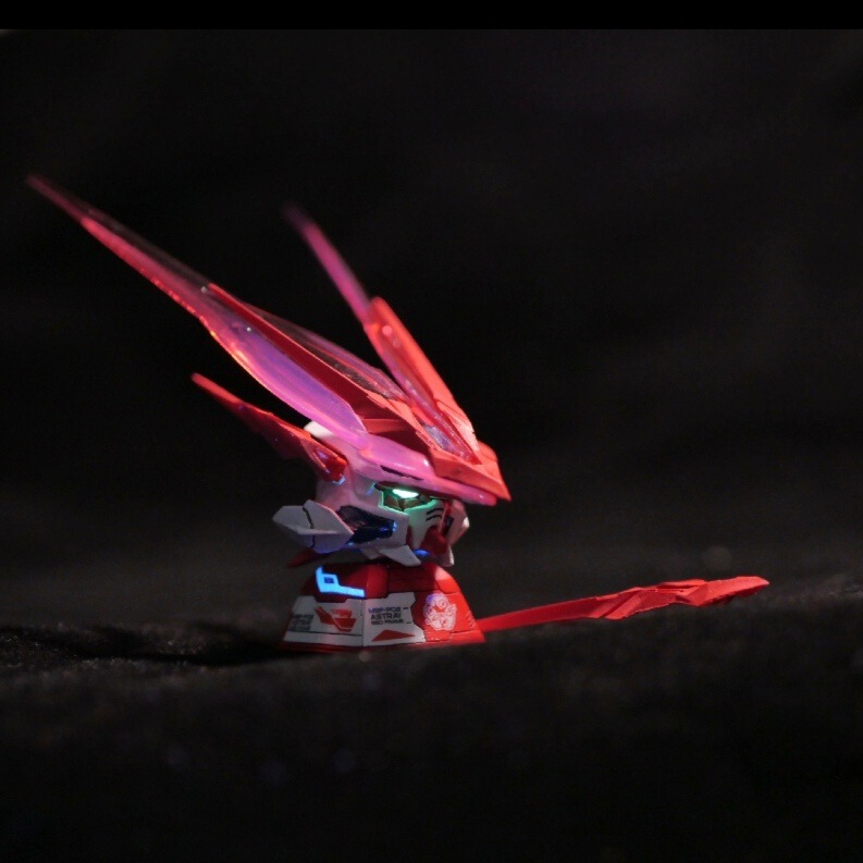 Red Dragon Gundam Keycap Gk Red Heretic Strike Free Flying Wing Wind Spirit Customized Creative Keycap Mechanical Keyboard