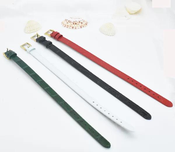 Genuine leather strap one bracelet wear Ruyi eight treasure compass gold dial cowhide bamboo wrist strap