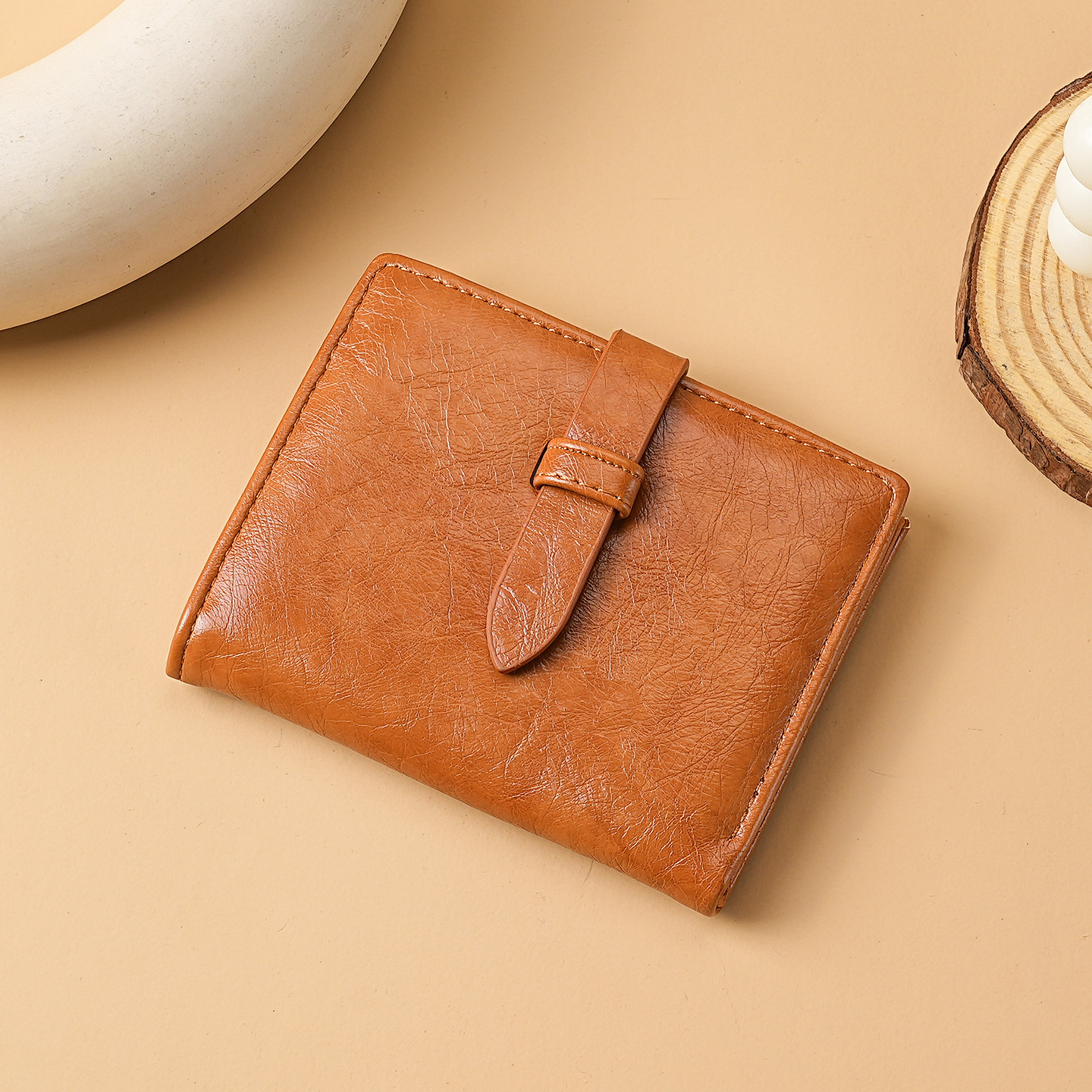 Comercio exterior transfronterizo al por mayor 2025 nueva ciudad simple de color sólido moda PU bolso de cambio bolso de damas corto