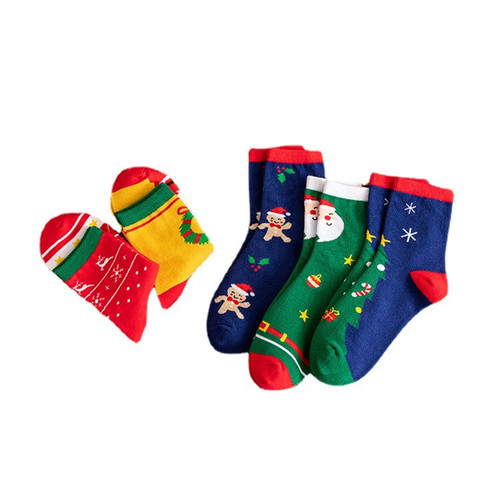 Autumn and winter new adult Christmas socks snowflake elk Santa tree men and women mid-calf socks wholesale