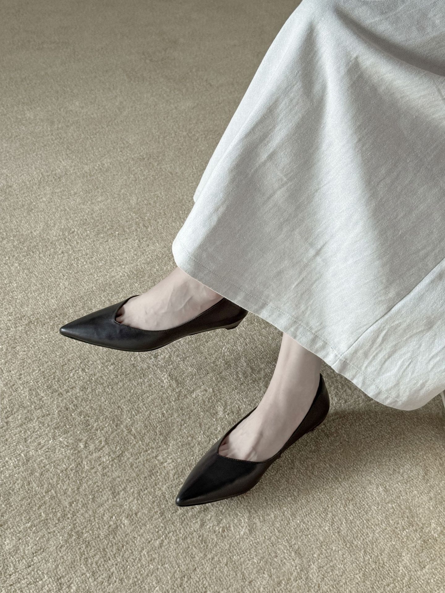 chiko CHIKO Cicada Pointy Toe Wedge Pumps Shoes