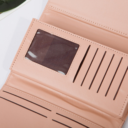 Ladies Wallet - Unique Minimalist Foldable Long Wallet, Fresh and Sweet Handbag, Hand-Held Foldable Small Bag