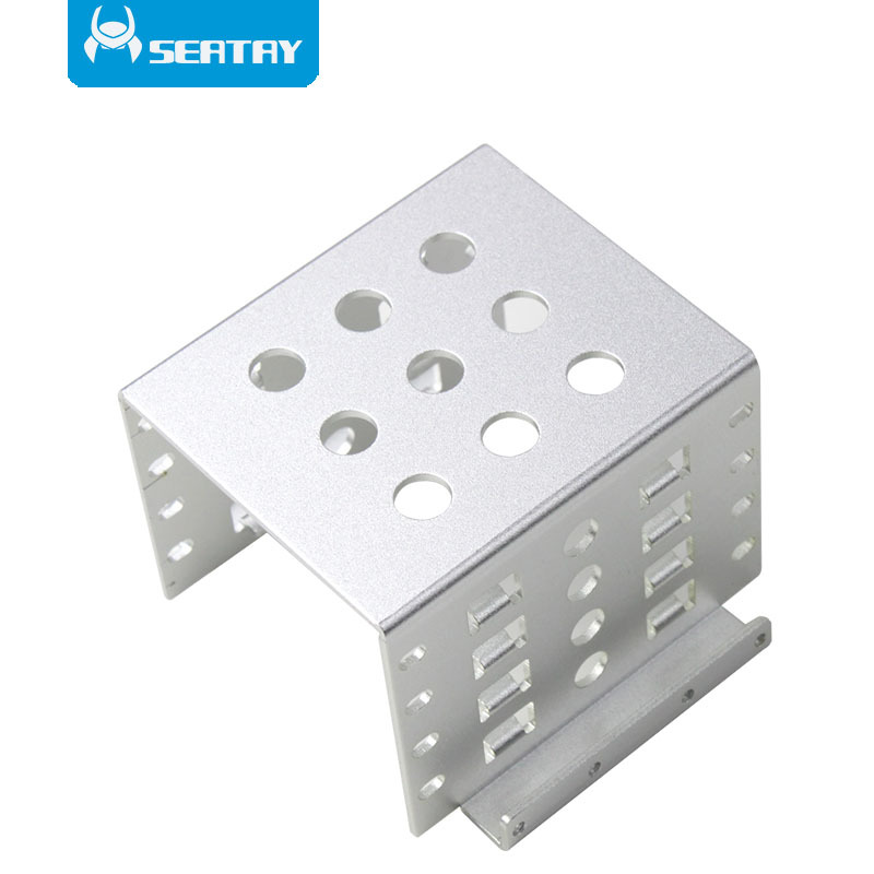 Seatay shuolitai soporte de disco duro de 2,5 pulgadas de 2,5 pulgadas a 3,5 pulgadas de expansión de estado sólido chasis incorporado bastidor de la jaula