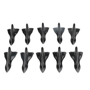Cross-border Hot-selling Body Decoration Modification Parts Car Antenna Black Pointed Adhesive Shark Fin Roof Spoiler