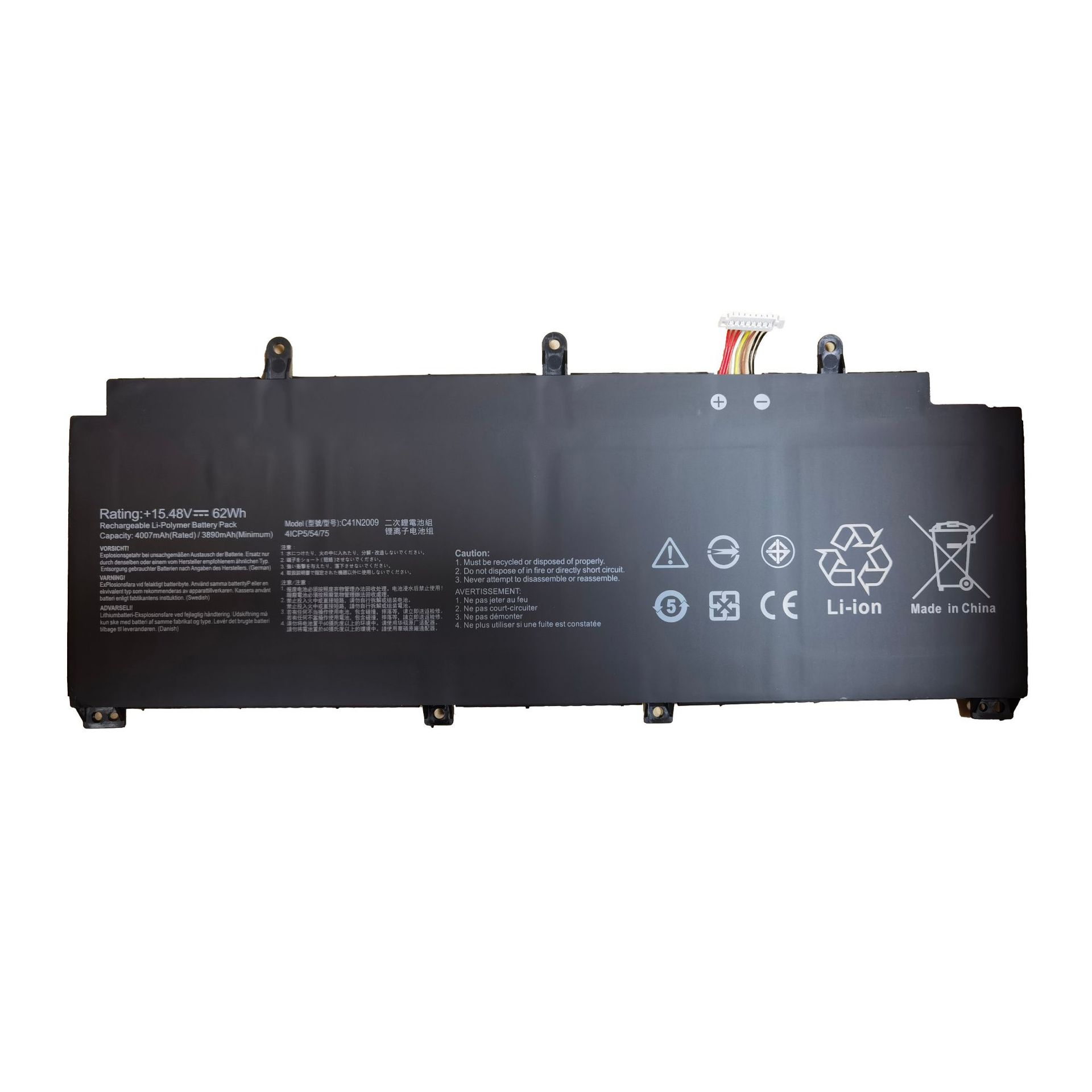 适用于华硕幻13 ROG Flow X13 GV301QC QE QH R 内置电池C41N2009