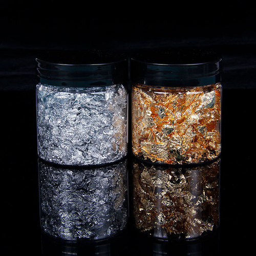 DIY crystal resin decoration materials, gold and silver, gold foil paper nail decoration materials