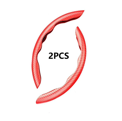 design sports wind buckle, Steering wheel cover - carbon-fiber-red-2-pack-38cm