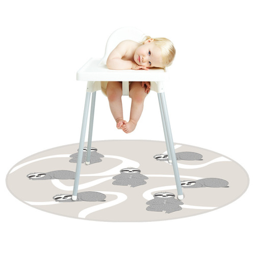 Cross-border baby high chair non-slip mat multi-functional round baby anti-dirty floor mat multi-purpose picnic mat