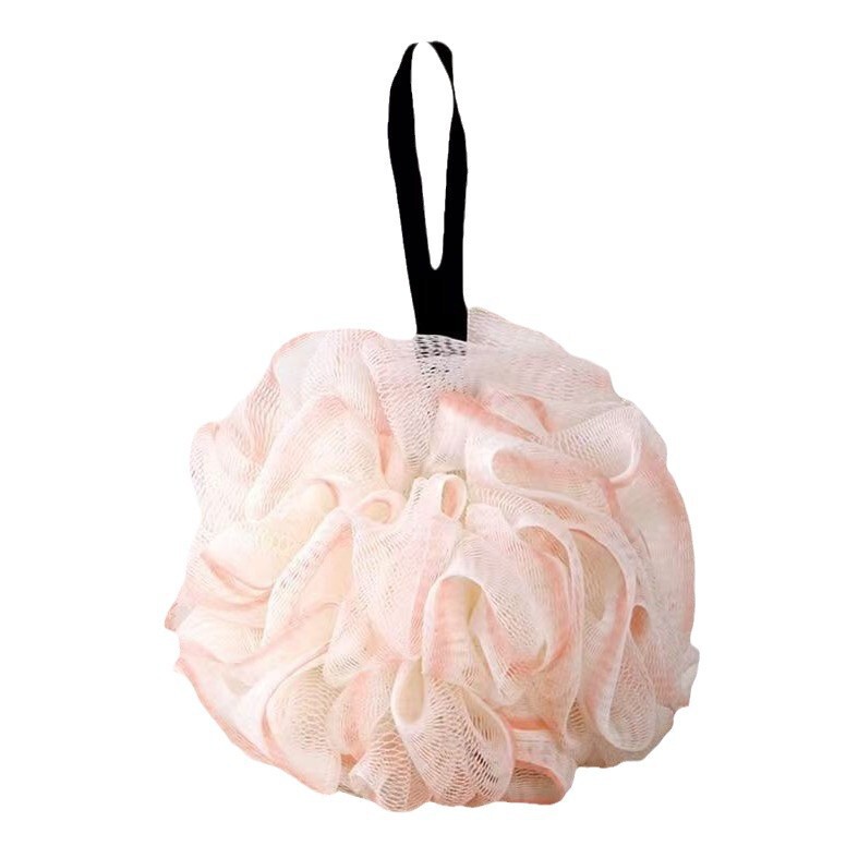 25グラムのバスの花のグラデーションの入浴ボールは花を散らさないで丈夫な入浴の神器の大きいサイズの泡は豊富で柔らかいボディタオルです。|undefined