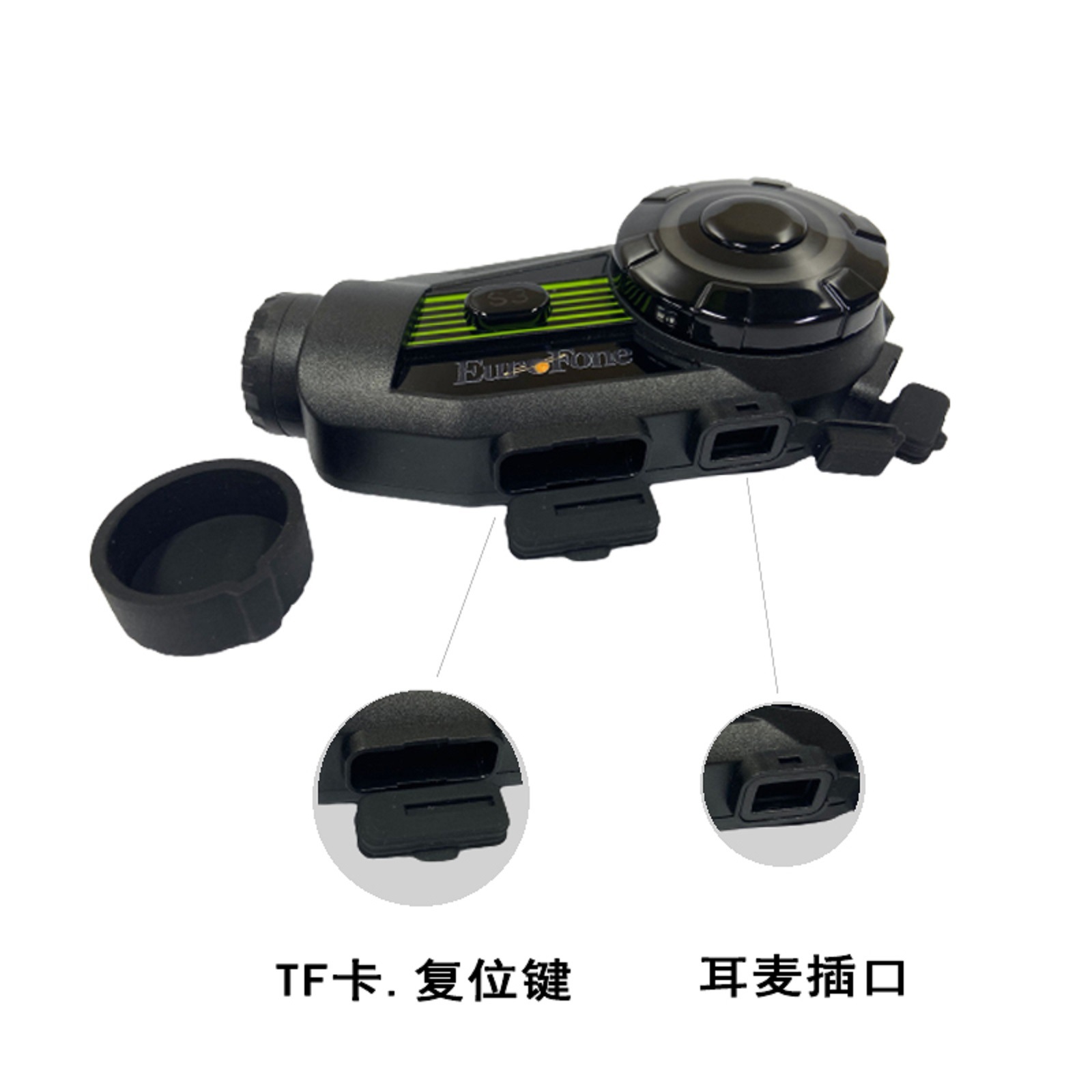 Casco de motocicleta de ciclismo transfronterizo Grabador de auriculares Bluetooth Máquina todo en uno Video HD inalámbrico 2K Walkie talkie