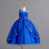 Wedding dress, small princess costume, three dimensional nail sequins, lace long skirt, flower girl dress