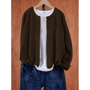 X 47908 Retro loose cotton cardigan �͹Ō����޾��_��