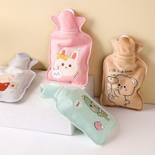 卡通毛绒热水袋秋冬新款注水防烫防爆学生宿舍暖手袋便携暖手宝