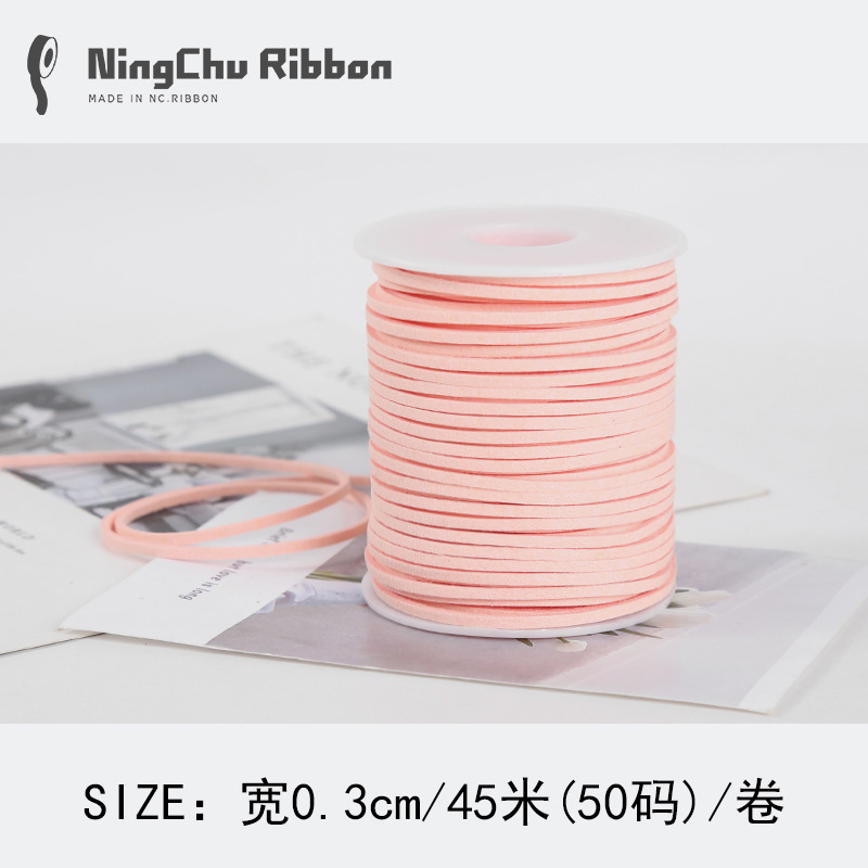 Coreano terciopelo deerskin cuerda floral terciopelo cinta ramo fresco cinta DIY regalo vaca cadena regalo decoración de la torta