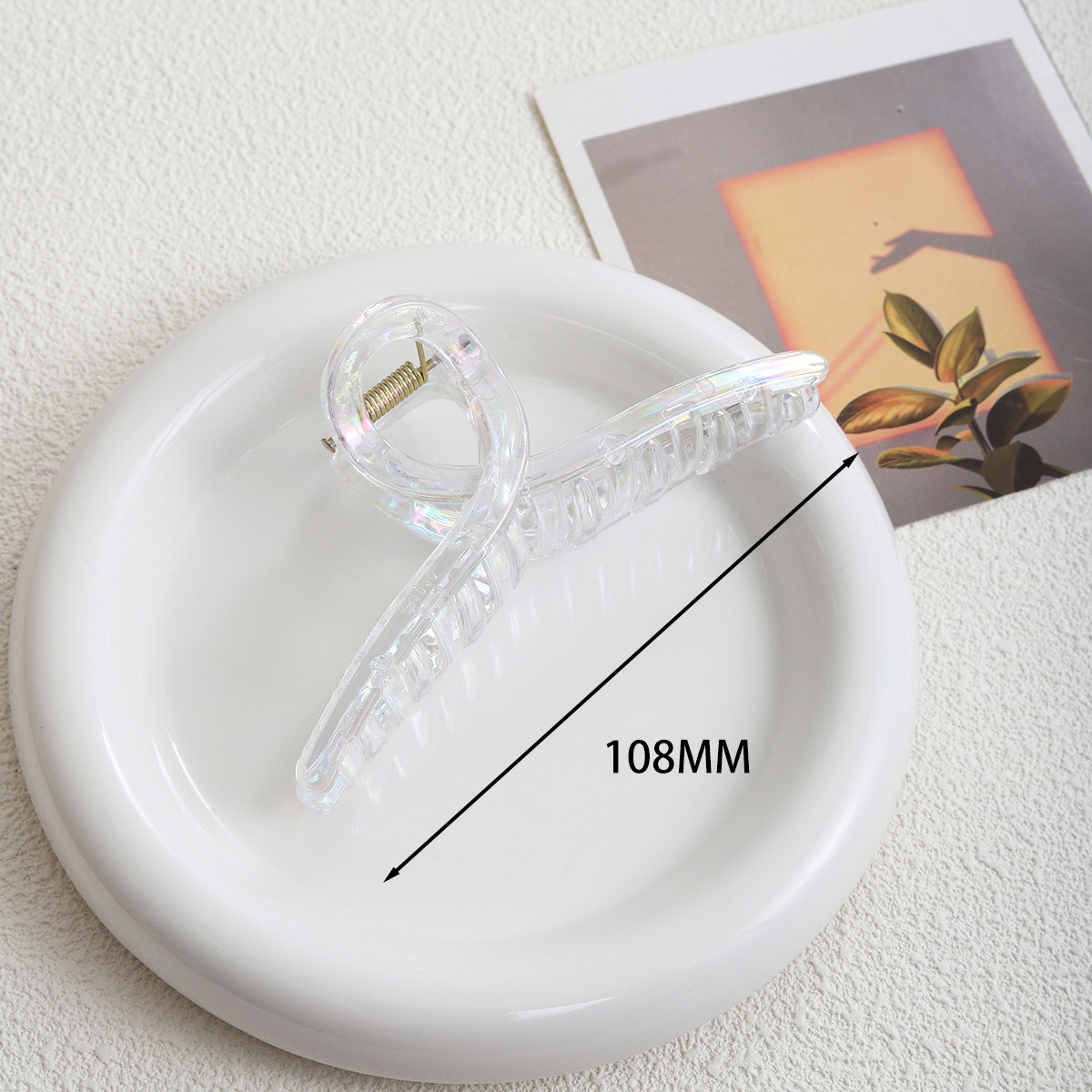 Cross electroplated mermaid color gripper 11cm