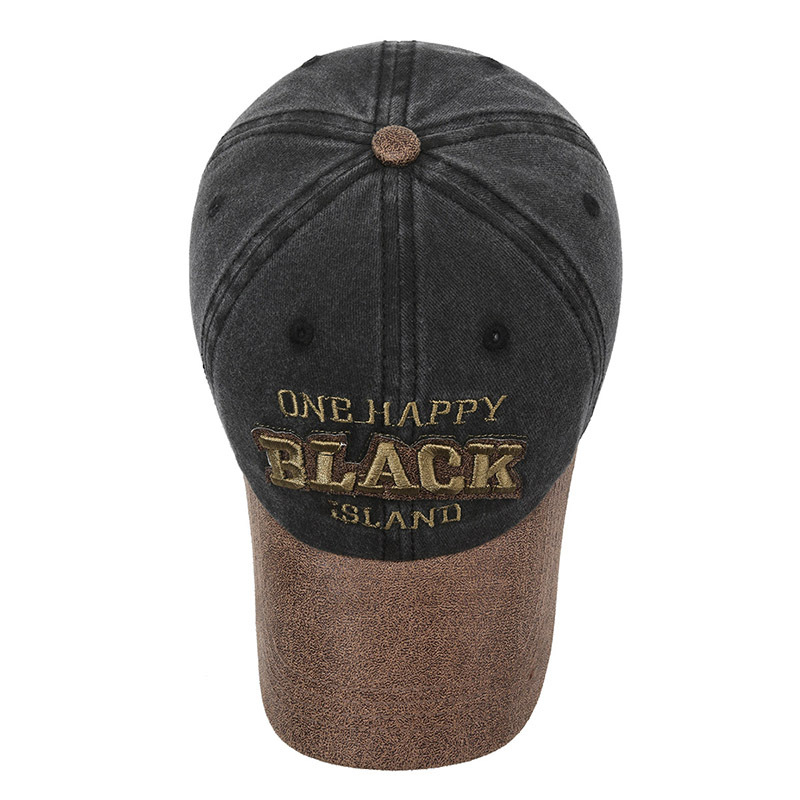 Baseball vintage color block in cotone lavato alla moda per uomo e donna, capote morbida casual, protezione solare, viso_voghion.com