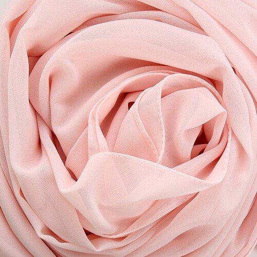 Pure Color Malaysian Women's Scarf Headscarf Summer Solid Color Breathable Pearl Georgette Bubble Fabric Scarf Long Scarf