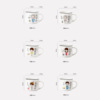 A Creative Family Family Parent -Child Cup Sanwukou Set Family Drinking Water Ceramic Breakfast Beach Cup