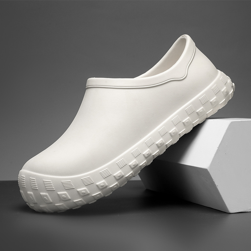 Wholesale Chef Shoes, Waterproof and Non-Slip, Hotel-Specific, Thick-Soled, Tire-Soled, Loose-Fitting, Large Size, Cafeteria and Restaurant Safety Rain Boots