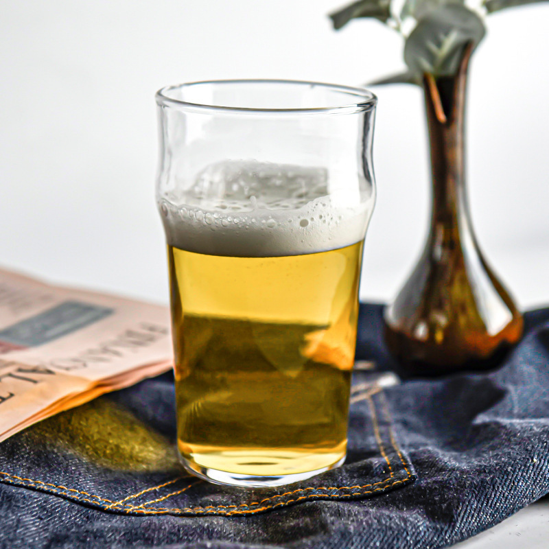 IPA啤酒杯玻璃经典品脱杯商用果啤牛奶杯俄岛英式精酿啤酒杯