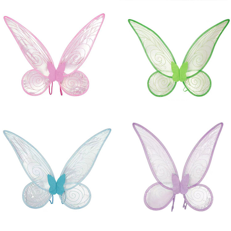 Butterfly Wing Backwear Children's Angel Elf Wing Props Girl's Little Girl's Back Flower Fairy Fairy Princess